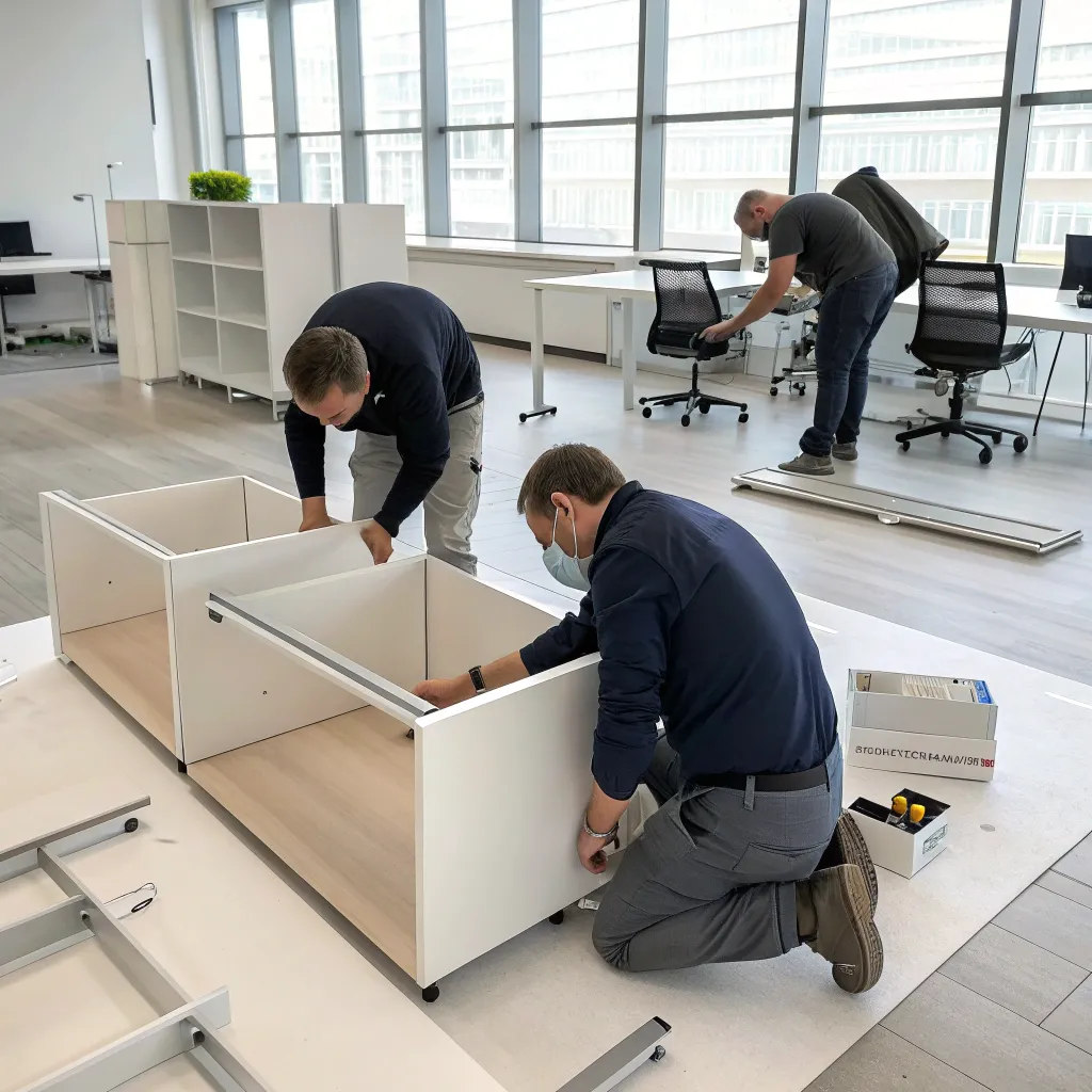 Assembling Modern Office Furniture